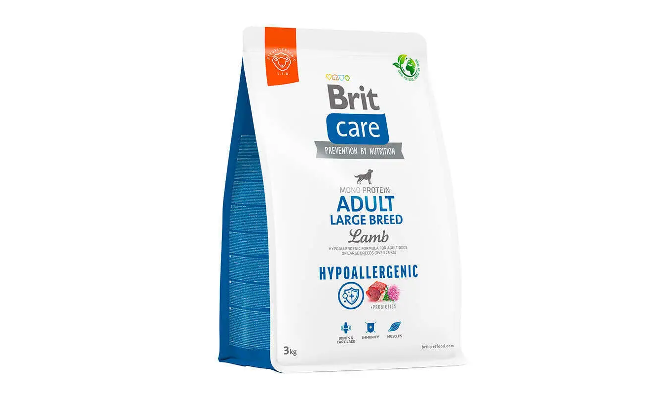 Корм сухий для великих порід Brit Care Hypoallergenic з ягням 3 кг (172221) - фото 1