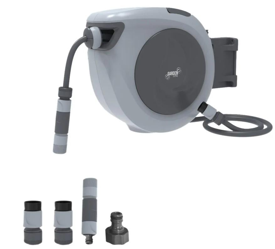 Котушка барабан настінна зі шлангом для поливу 15 м - фото 6 Котушка барабан настінна зі шлангом для поливу 15 м - фото 6