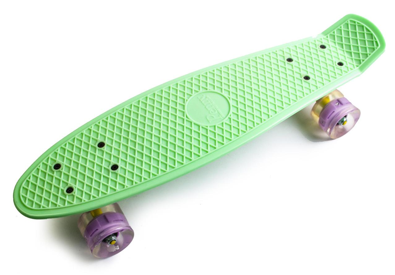 Пенніборд 22" світлові колеса М'ятний (1497515666) Пенніборд 22" світлові колеса М'ятний (1497515666)