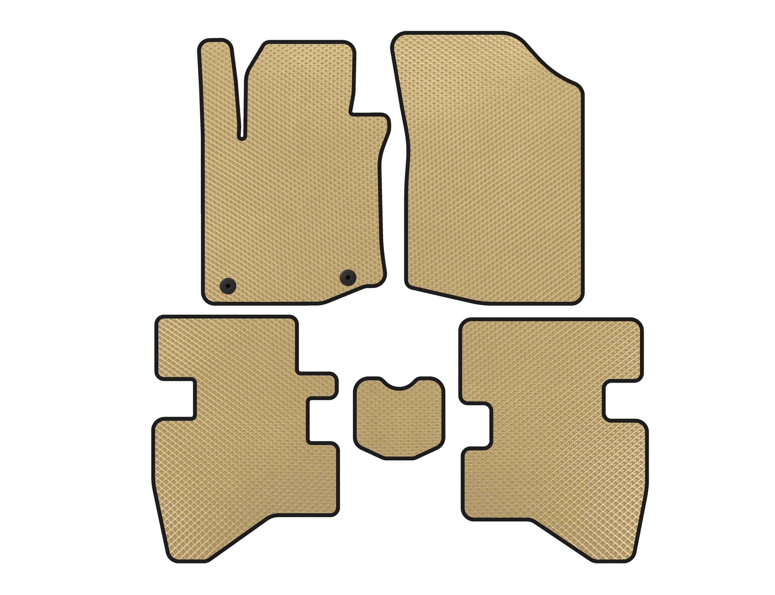 Коврики Digital Designs HB EVA для Citroen C-1 2014-2021 гг. этилвинилацетат Бежевый (138542)