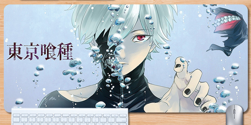 Коврик для мышки с Аниме принтом Tokyo ghoul 800х300х3 мм (0206)