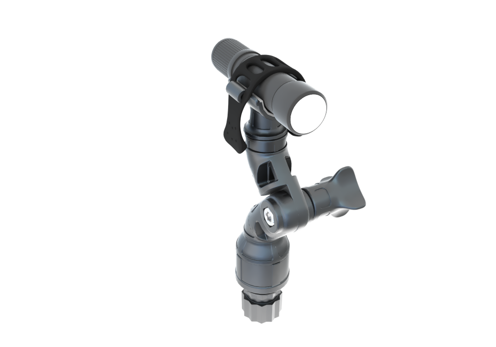 Держатель поворотно-наклонный Borika FASTen Lh130 d до 25 мм Черный (01.08.010.01.01) - фото 3