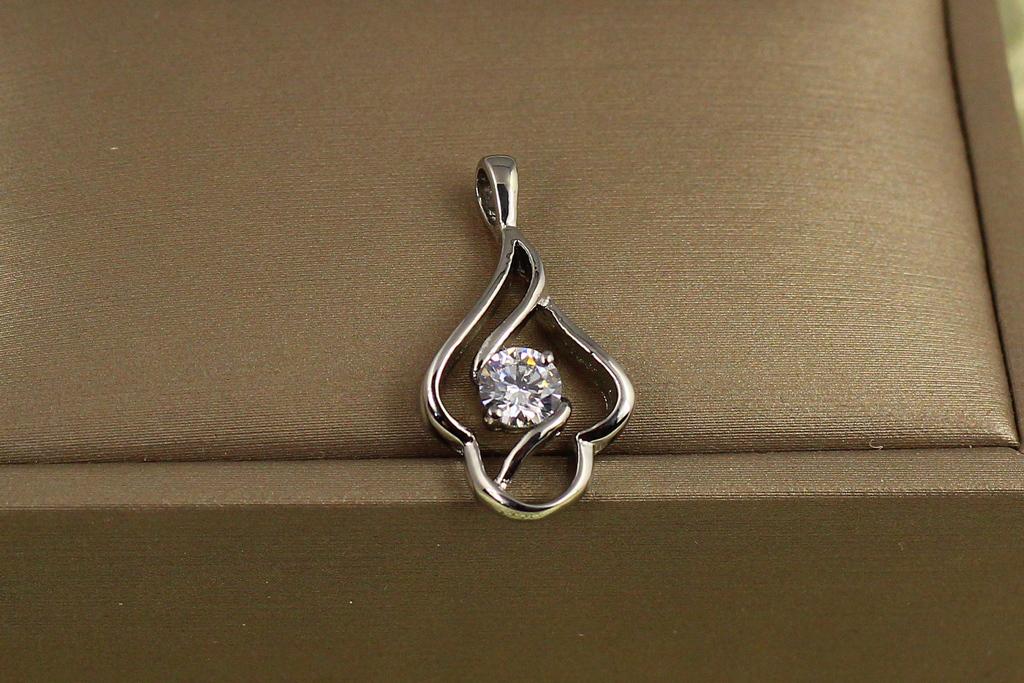 Кулон Xuping Jewelry Контур 2,5 см Серебристый (34954684)
