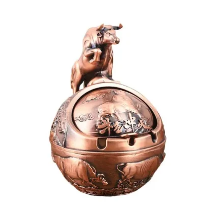 Пепельница металлическая Бык (Арт0547) Пепельница металлическая Бык (Арт0547)