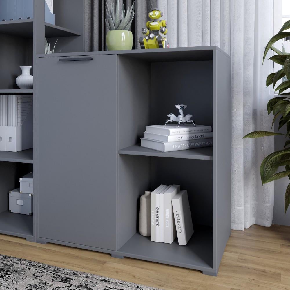 Тумба однодверная Lion Краш 82x43x86 см Антрацит (Lion-044101) Тумба однодверная Lion Краш 82x43x86 см Антрацит (Lion-044101)