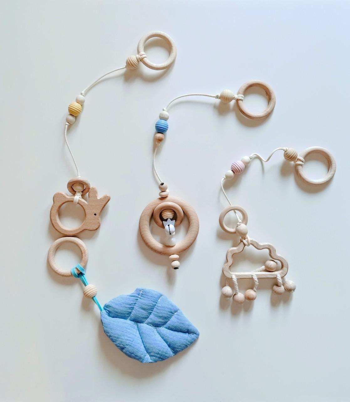 Комплект игрушек для детского тренажера 4 шт. Голубой (BWW-044)