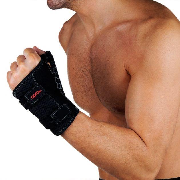 Напульсник на зап'ястя OPROtec Wrist&Thumb Support OSFM TEC5751-OSFM Чорний - фото 3