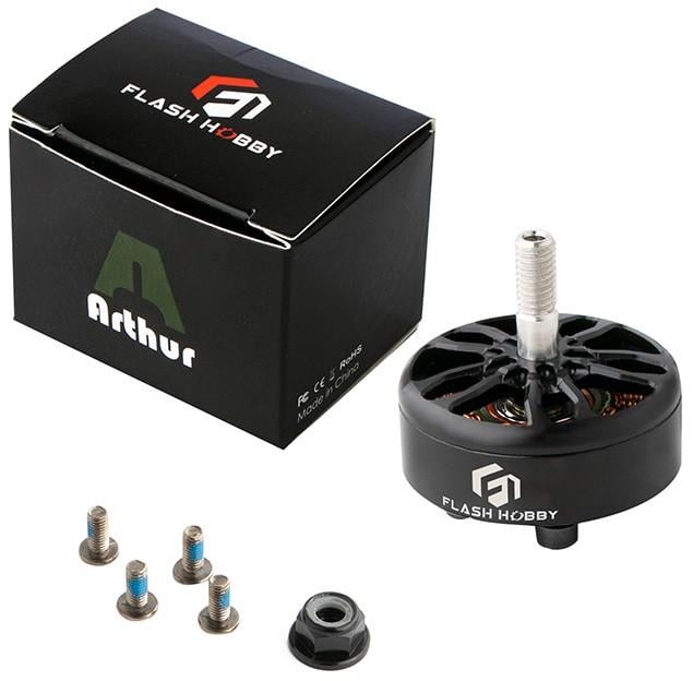 Мотор для FPV дрона 2808 4-6S 1100KV FLASHHOBBY Arthur A2808 бесколлекторный (00-00023224)