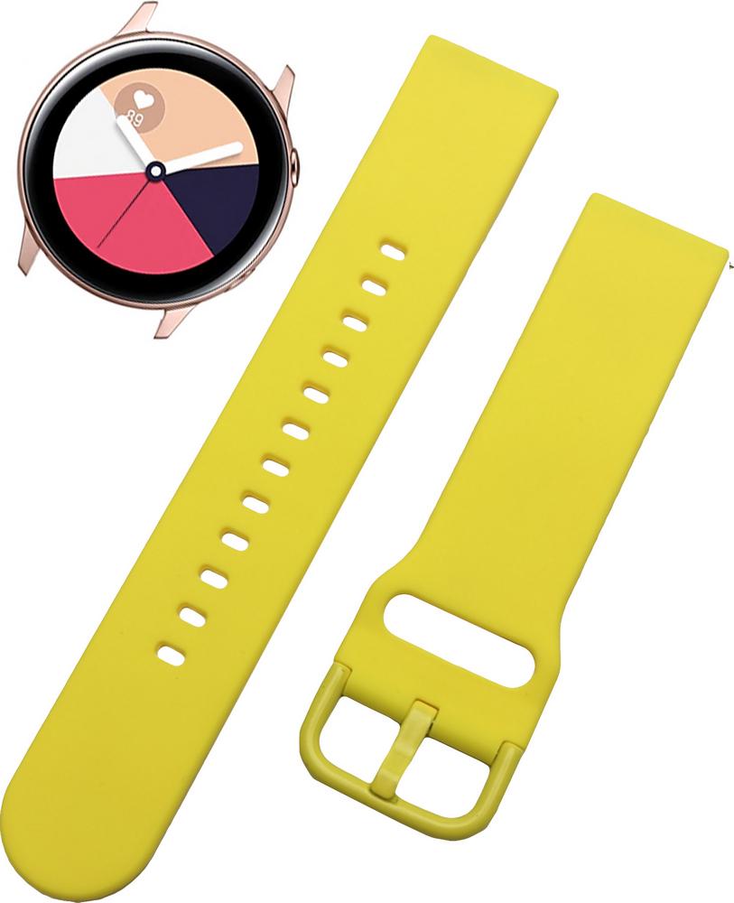 Ремешок Matte Style для Galaxy Watch Active 20 мм Lemon (29489) - фото 2