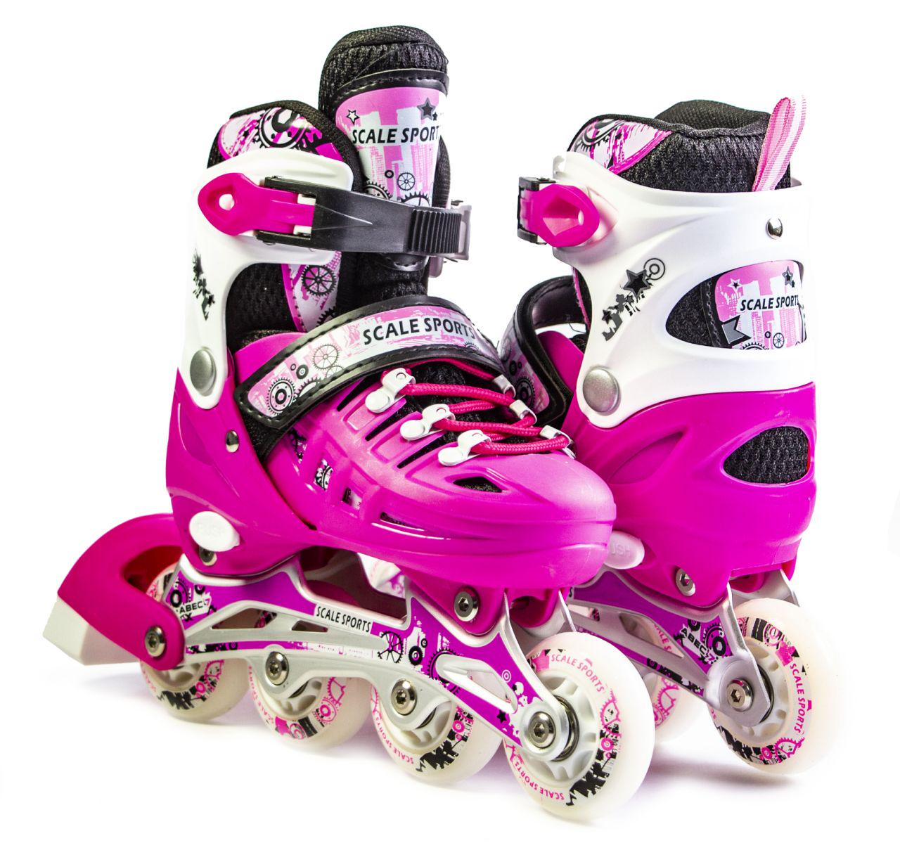 Ролики Scale Sports размер 38-42 Pink