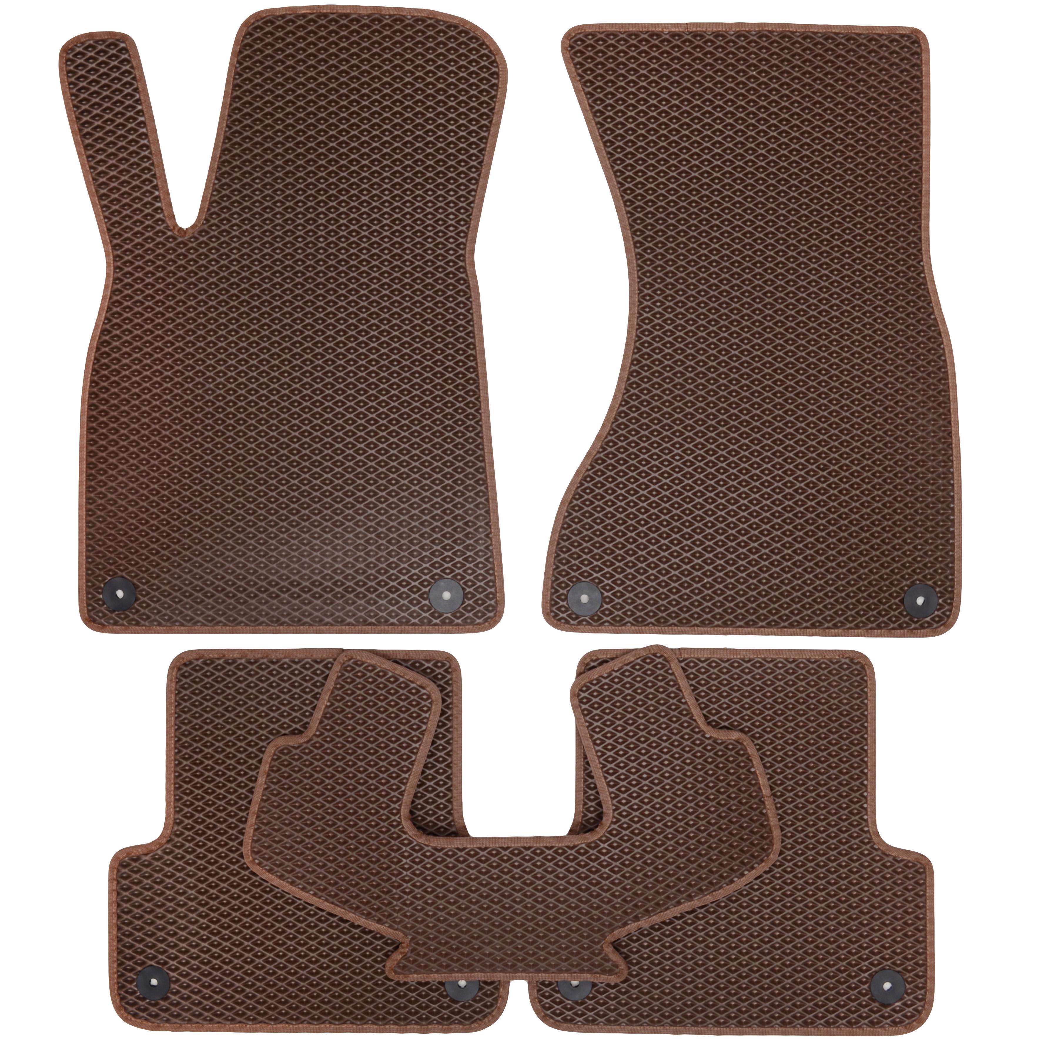 Коврики в салон для Audi A6 '11-14 EVA-полимерные Коричневый (160835)