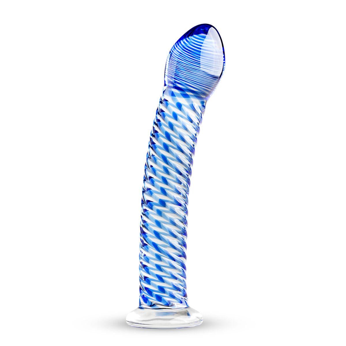 Фаллоимитатор Gildo Handmade Glass Dildo No.5 18 см Прозрачно-синий (40319)