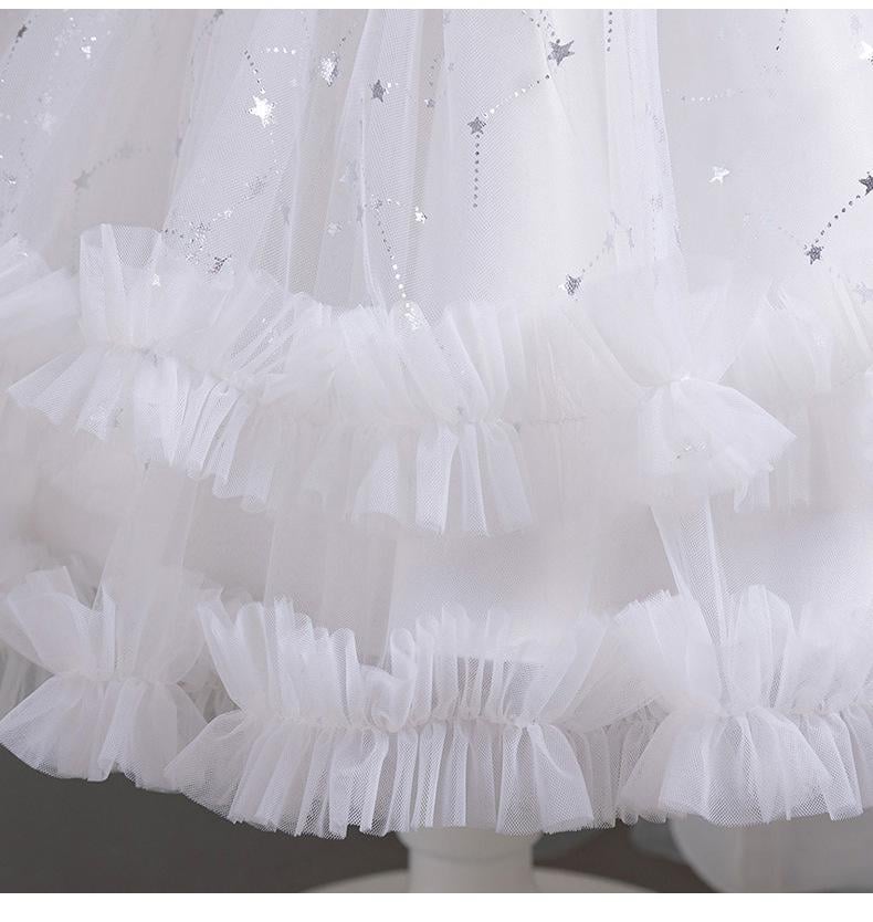 Сукня пишна святкова Елеонора з паєтками та багатошаровою спідницею/під'юбник у подарунок 140 см 7 років Білий (11131010900) - фото 6 Сукня пишна святкова Елеонора з паєтками та багатошаровою спідницею/під'юбник у подарунок 140 см 7 років Білий (11131010900) - фото 6