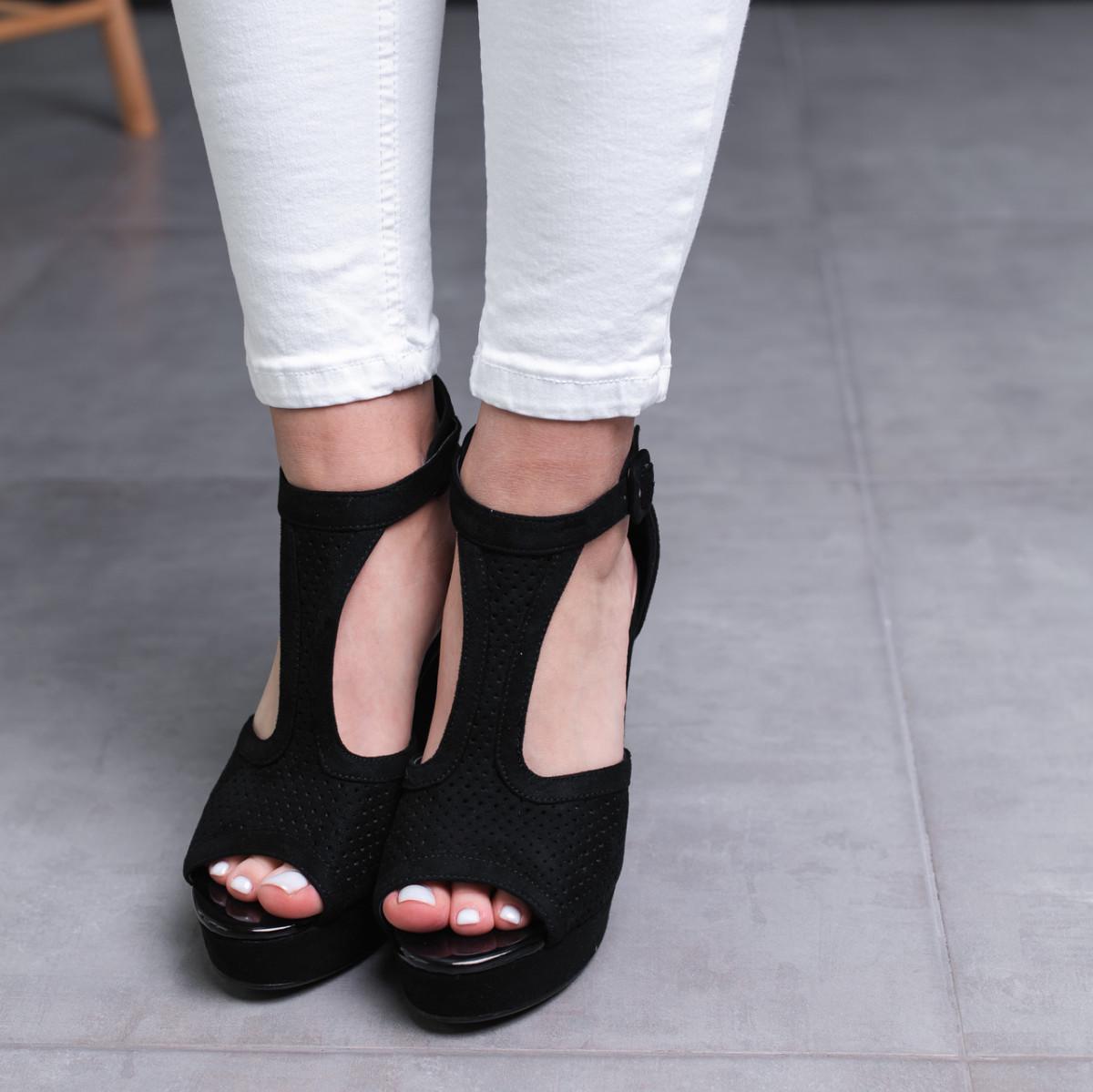 Босоножки женские Fashion р. 38 24,5 см Черный (2836)