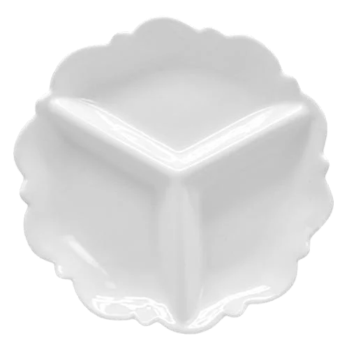 Менажниця порцелянова Stenson Натхнення 3 секції 15x15x2,5 см (2581388813)