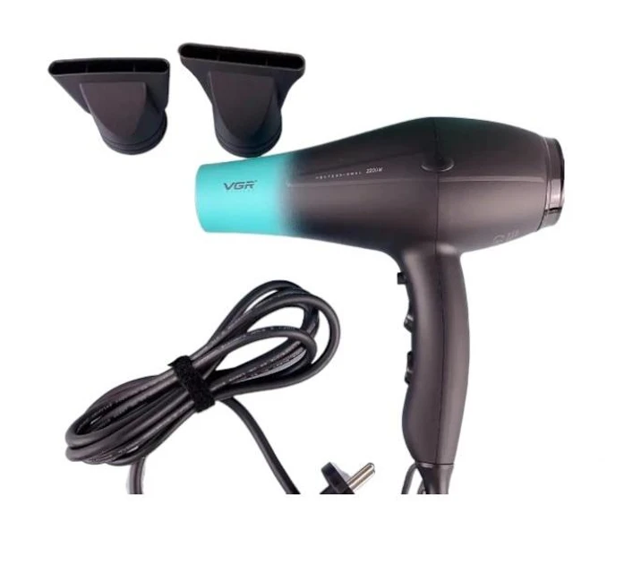 Фен для волосся VGR V-463 з двома насадками та холодним обдуванням (9101) - фото 8