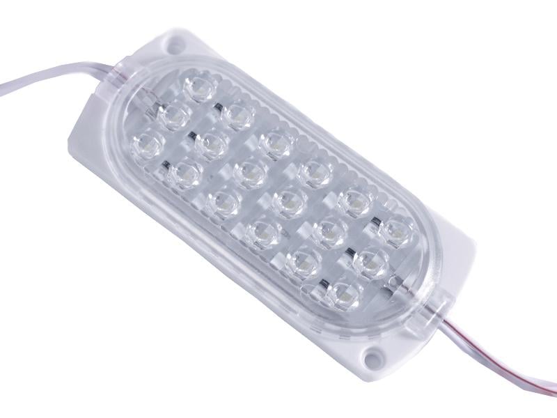 Светодиодный модуль 12В SMD2835 18 LED IP65 6000K холодный белый (4990)