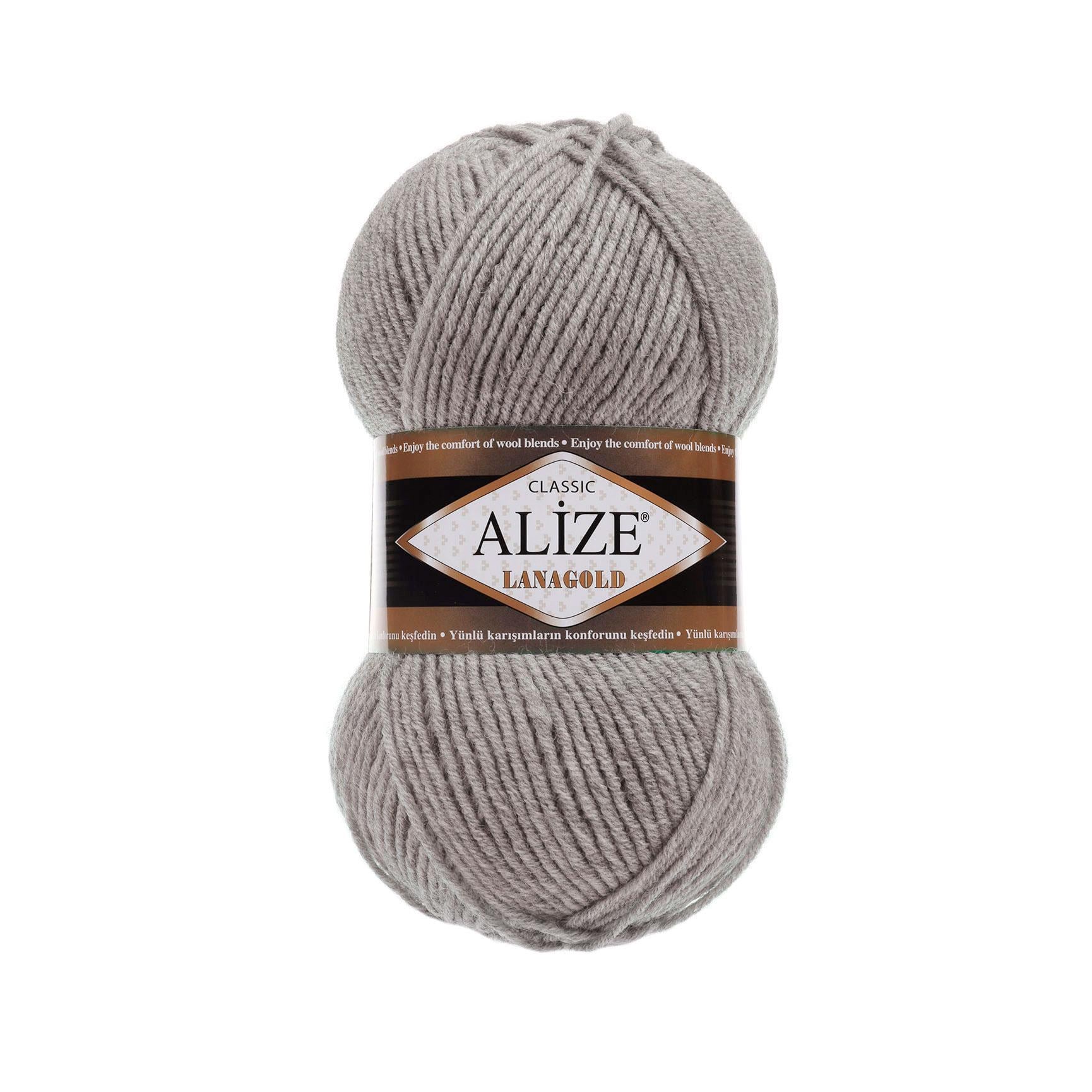 Пряжа Alize Lana Gold 283 Серый (7004)