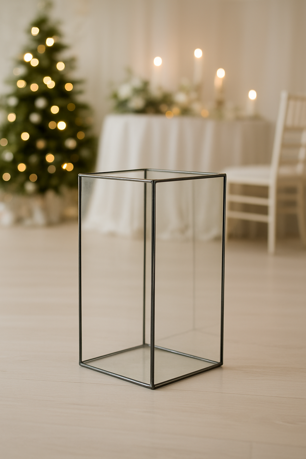 Свічник Колба скляна без наповнення 250x350x250 мм (DA003074)