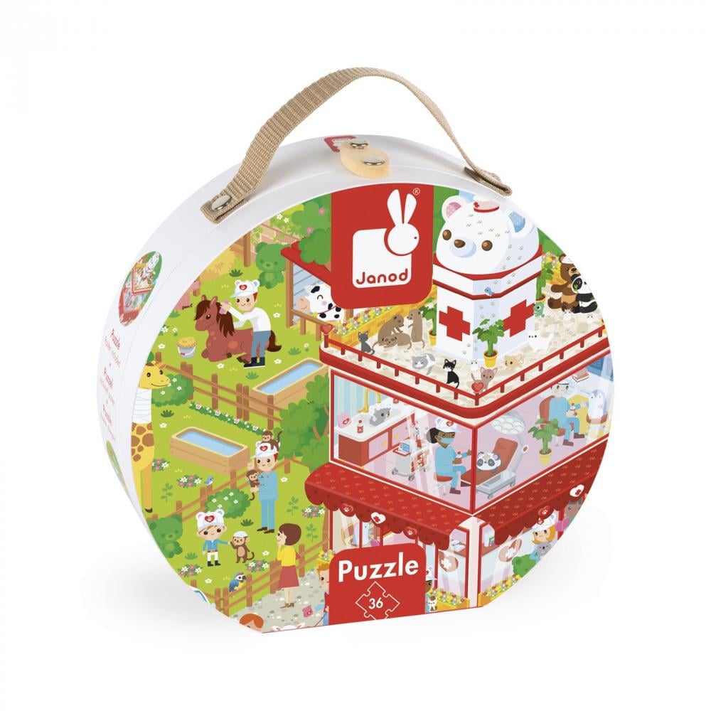 Пазл Janod Ветеринарная клиника 36 элементов (J02776)