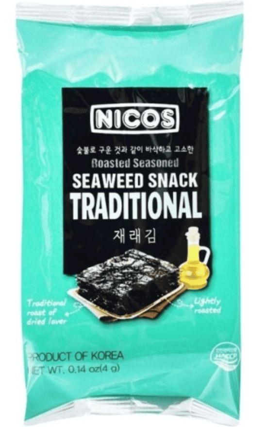 Чипсы из морских водорослей Nicos Seaweed Snack Traditional Flavor 4 г (2687145027)