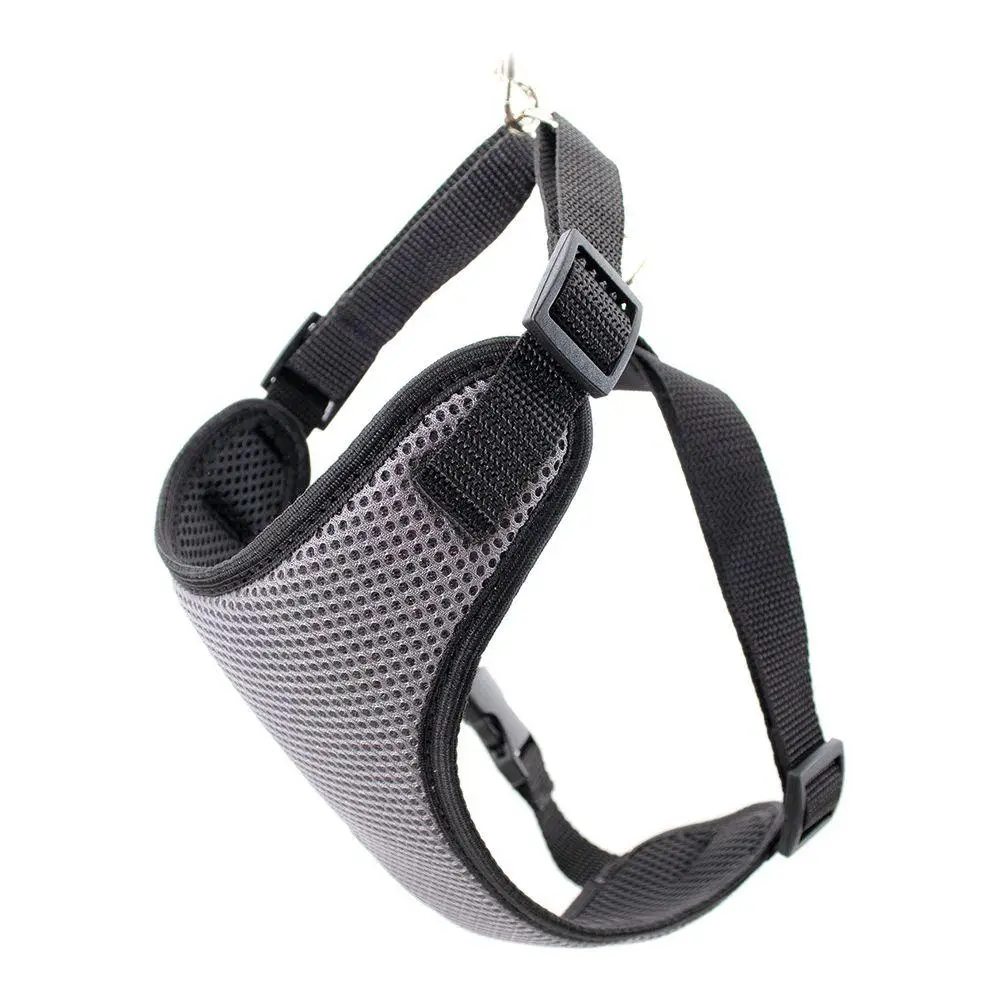 Шлей для собак Спорт №0 нагрудник сітка Сірий (00000006691)