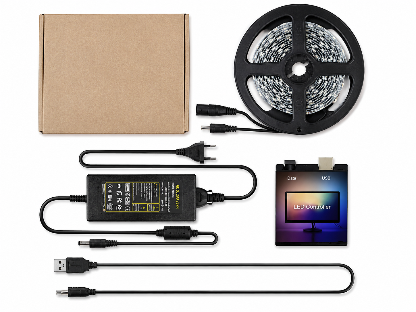 Светодиодная лента RGB Ambient Ambilight для ТВ и монитора 30LED/м 3 м (35548679)