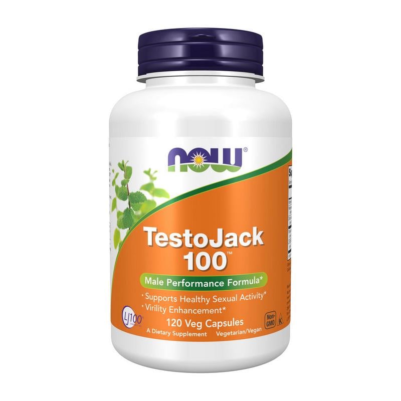 Комплекс для чоловіків з трибулусом цинком і магнієм NOW TestoJack 100 120 вег. капс.