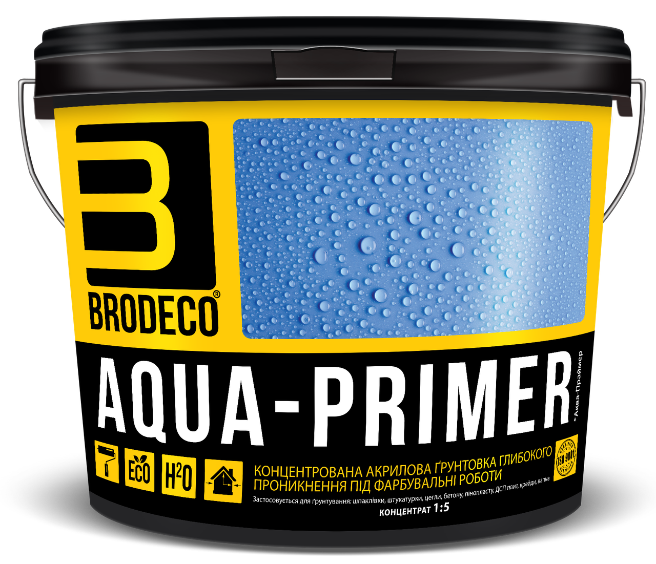 Ґрунтовка глубокого проникнення Brodeco Aqua-Primer концентрована 5 л (E43)