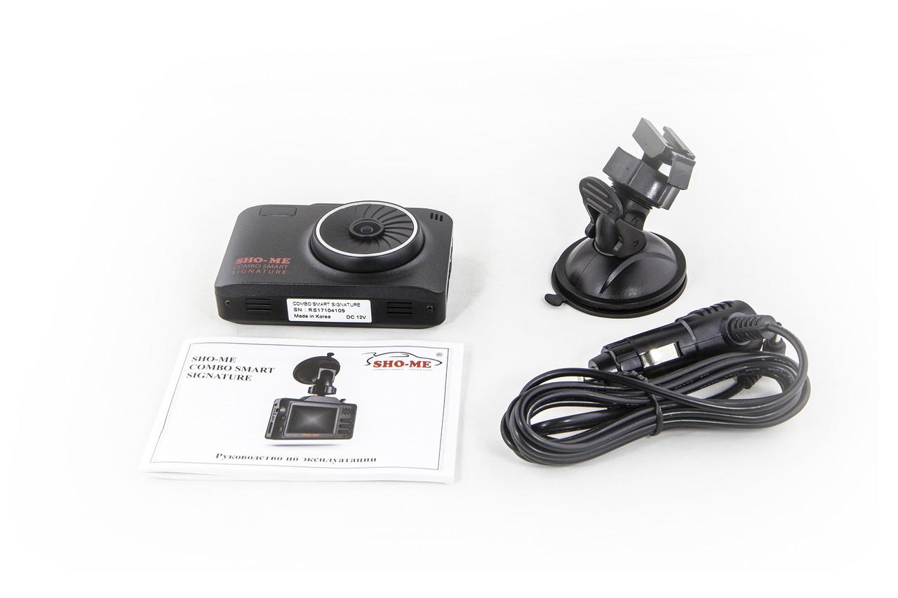 Видеорегистратор мобильный Sho-Me Combo Smart Signature с GPS/WiFi/с ночной съемкой - фото 6 Видеорегистратор мобильный Sho-Me Combo Smart Signature с GPS/WiFi/с ночной съемкой - фото 6