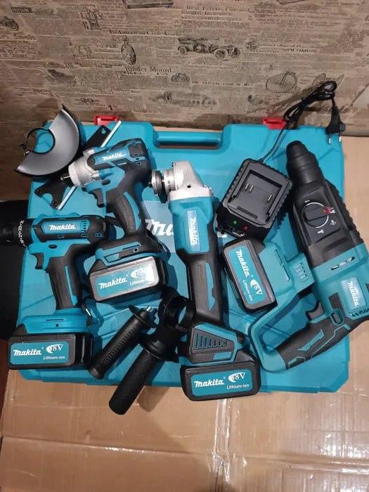 Набор электроинструмента Makita 4в1 два аккумулятора в кейсе - фото 11 Набор электроинструмента Makita 4в1 два аккумулятора в кейсе - фото 11
