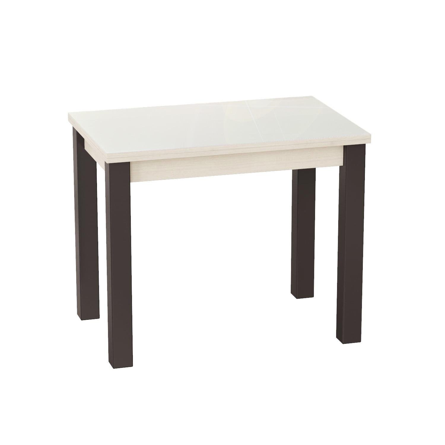 Обеденный стол-трансформер Dinner Glass 900x750x600 мм Гикори Рокфорд светлый/Белое стекло (GATB16060600201) Обеденный стол-трансформер Dinner Glass 900x750x600 мм Гикори Рокфорд светлый/Белое стекло (GATB16060600201)