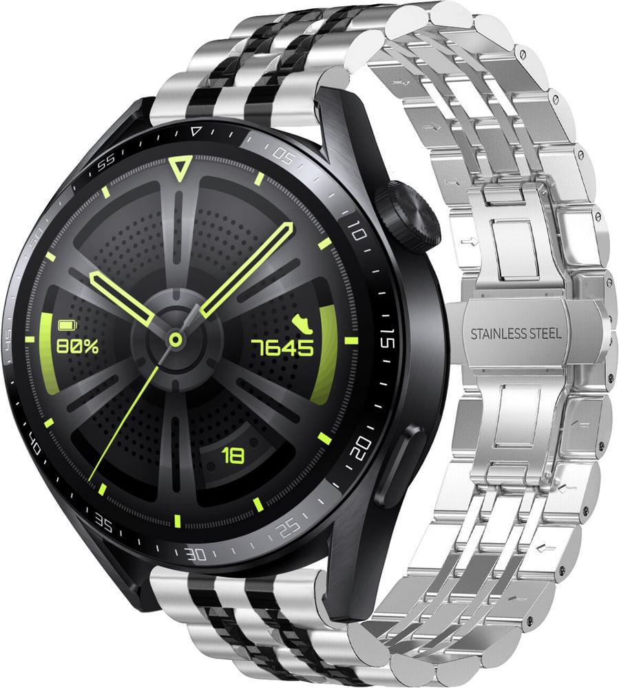 Браслет металлический Spinye Line для Huawei Watch GT 4 46 мм Silver Black (38560-69)