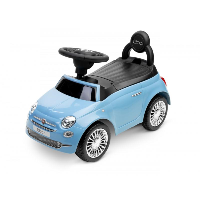 Машинка для катання Caretero Fiat 500 зі звуковими ефектами Блакитний (388601)