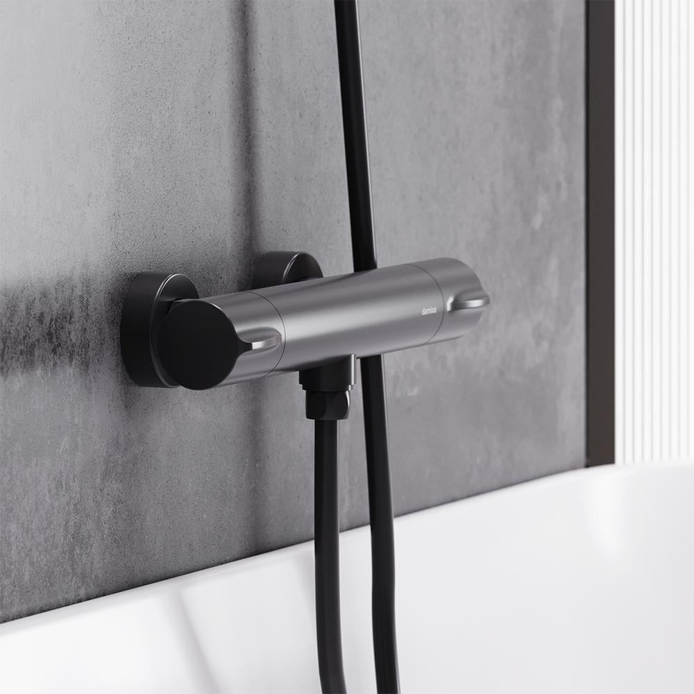 Смеситель для душа Damixa Scandinavian Pure 366000300 с термостатом Черный (175445) - фото 3