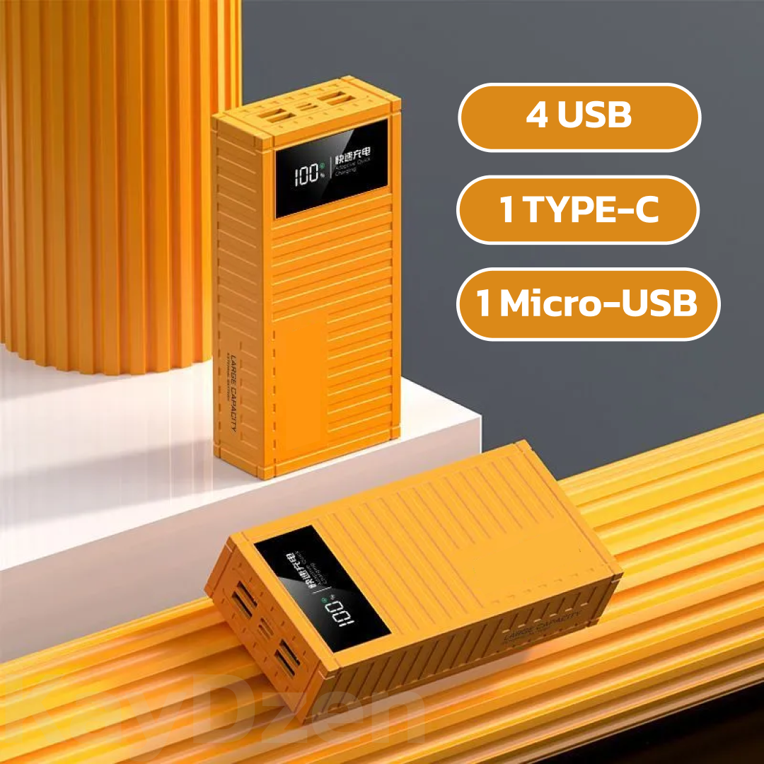 Повербанк Andowl Q-CD4000 40000 mAh быстрая зарядка QC3.0 PD30W Желтый (b1bbe422) - фото 7