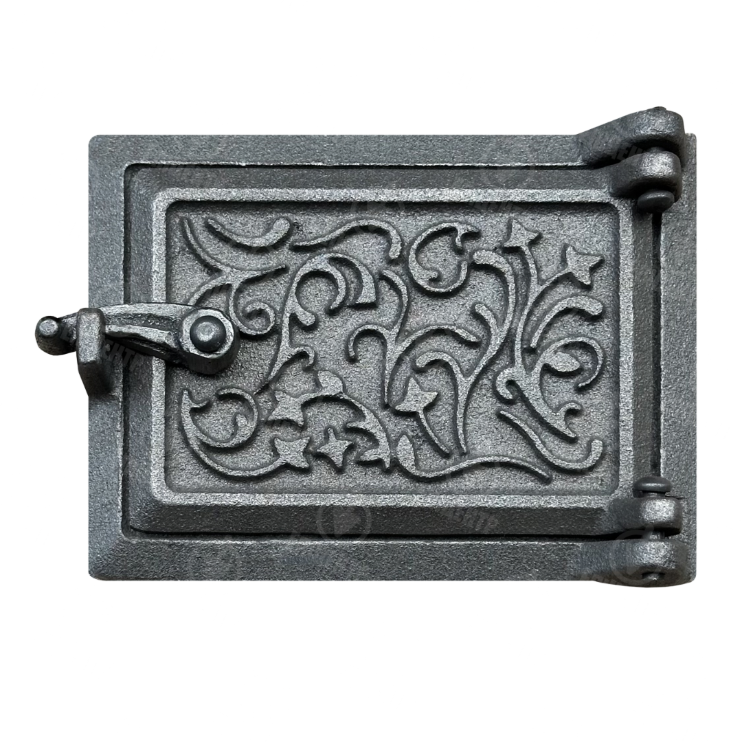 Дверка-сажетруска ВД-ЯП Павутинка чугунная чистящая 160x120 мм