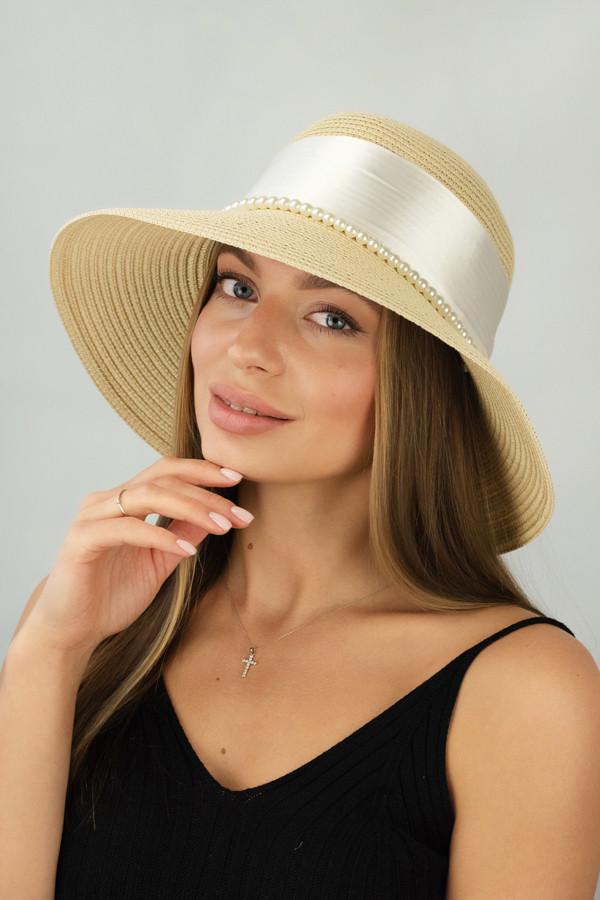 Капелюх жіночий Braxton канотье Ванда Світло-бежевий (1722)