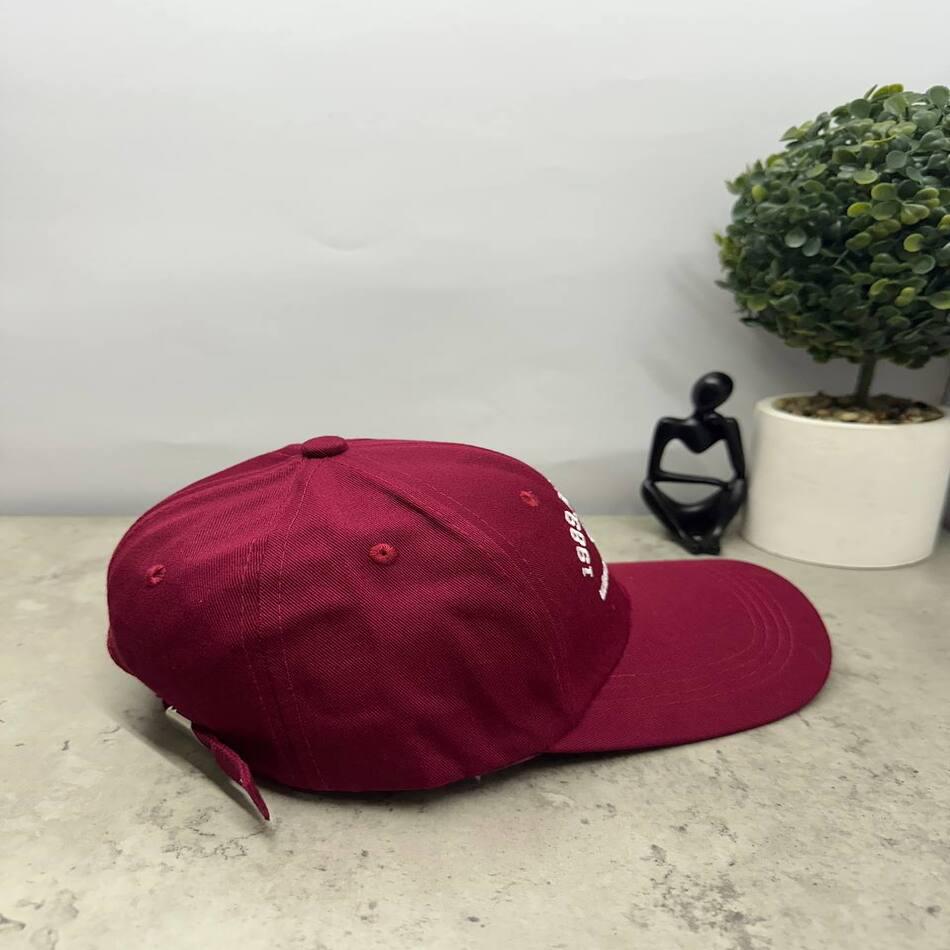 Кепка-бейсболка летняя New York OS Бордовый (00208) - фото 3 Кепка-бейсболка летняя New York OS Бордовый (00208) - фото 3