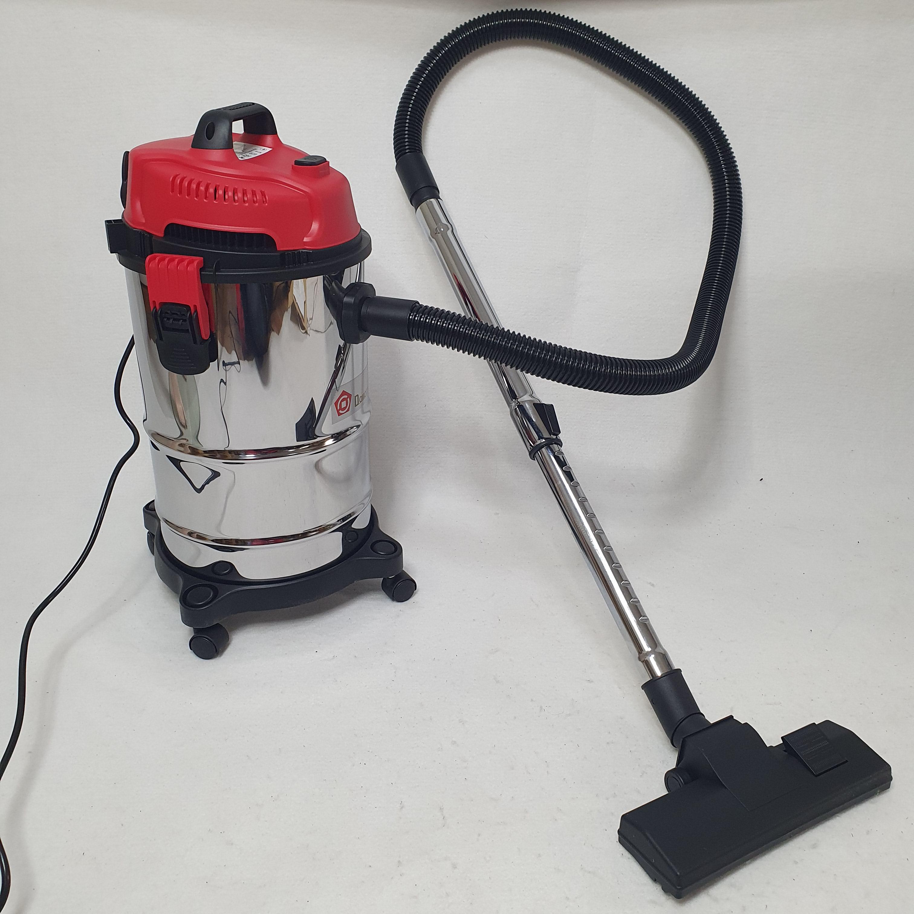 Пылесос промышленный Domotec объемом пылесборника 18 л универсальный на колесиках 2000W (MS-4413-RSilver)