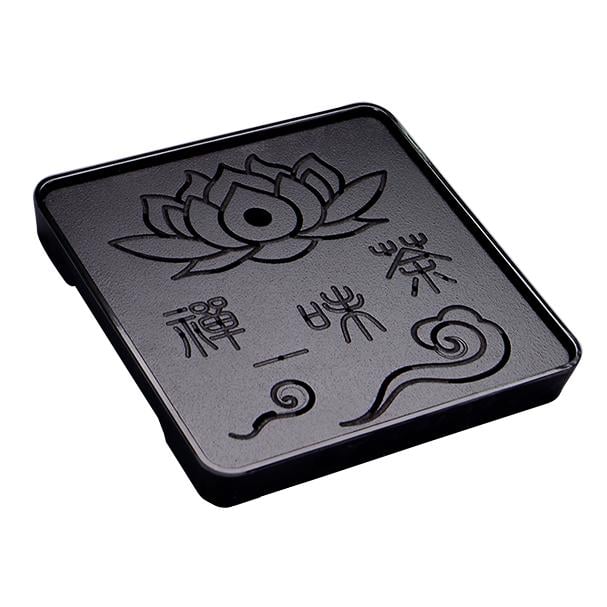 Дошка для чайних церемоній Чабань #32 бамбукова квадратна 28х28х3,4 см Black Дошка для чайних церемоній Чабань #32 бамбукова квадратна 28х28х3,4 см Black