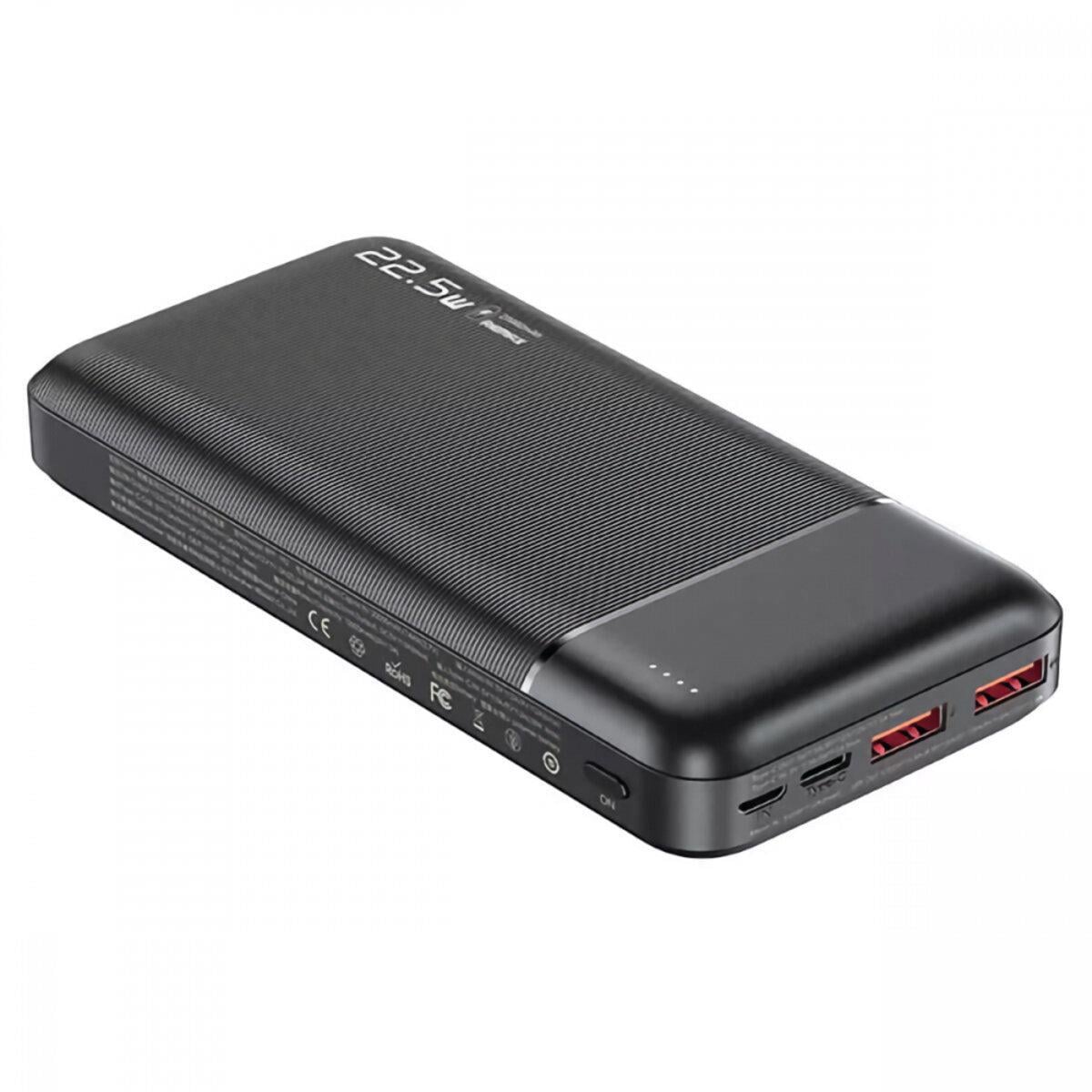 Внешний аккумулятор Remax Lango II Series QC 22,5 W+PD 18 W 20000mAh Black (RPP-192)