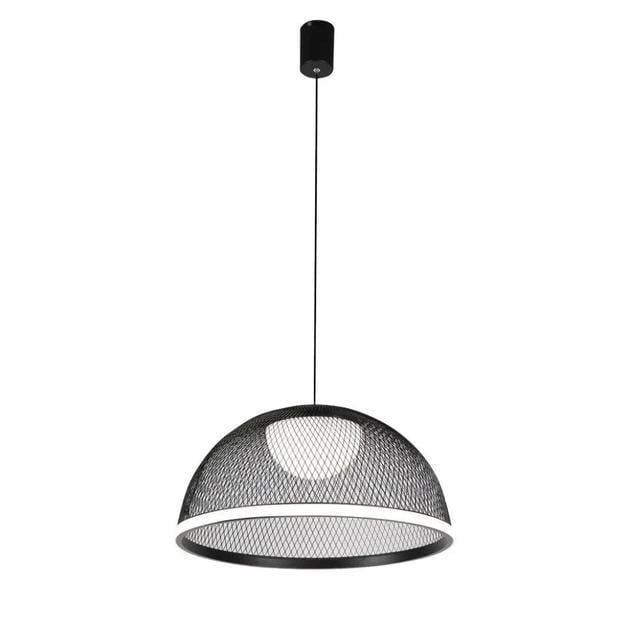 Подвесная LED-люстра Valeso с пультом и плафоном в сетку 3000/6500К IP20 G 2567/500 90W Черный (28686341)