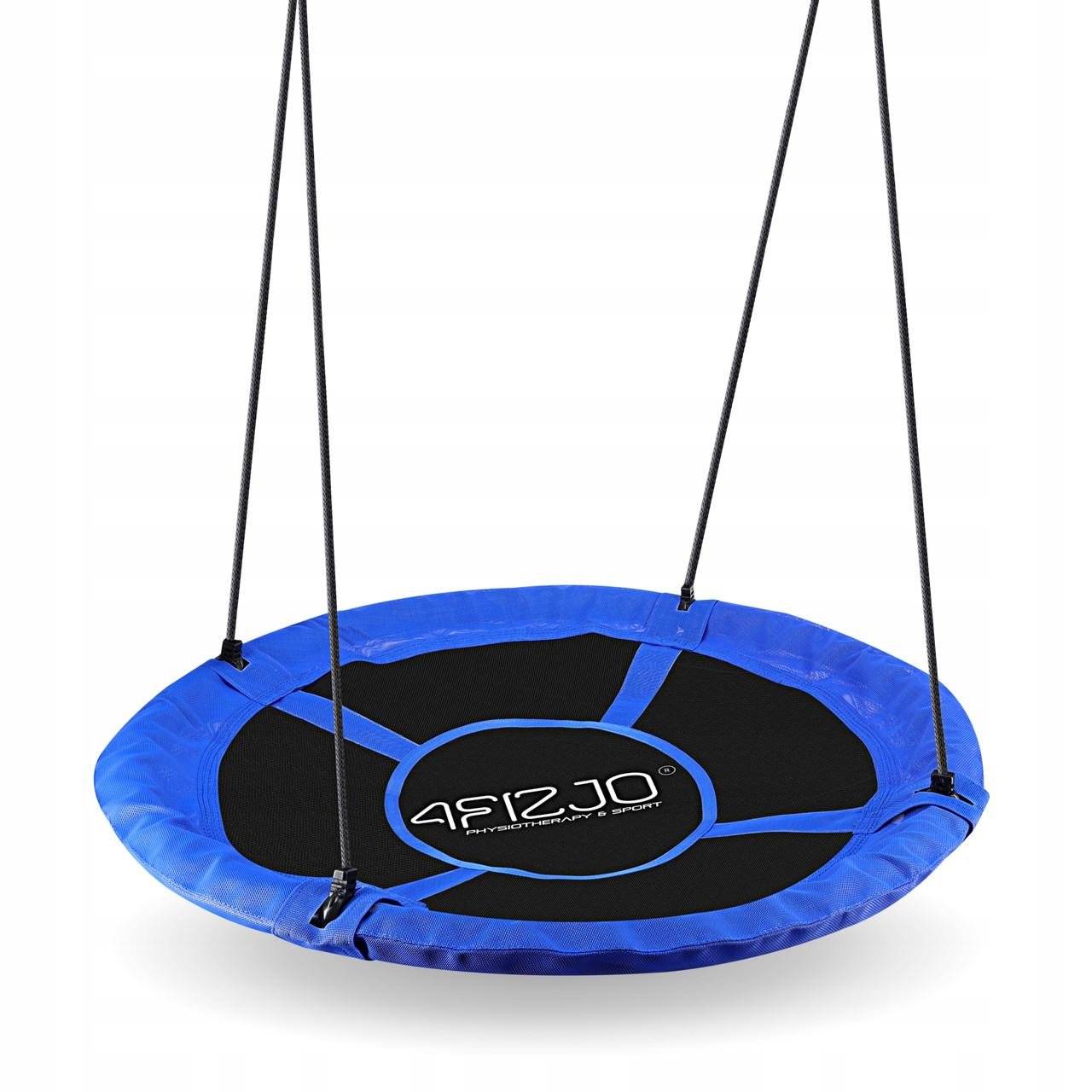 Гойдалка-гніздо кругла 4fizjo 100 см Black/Blue (P-5907739314529)
