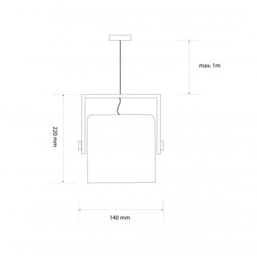 Подвесной светильник ETRON 1-EDR-7409 UrbanWood E27 1x40 Вт Натуральный/Белый (80125) - фото 5