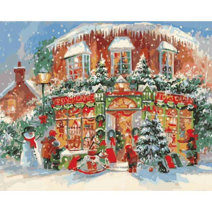 Картина по номерам Идейка Новогодний городок 40x50 см (skl-КНО3533)