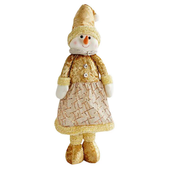 Новогодняя декоративная игрушка Снеговик C 67888-1 с телескопическими ножками