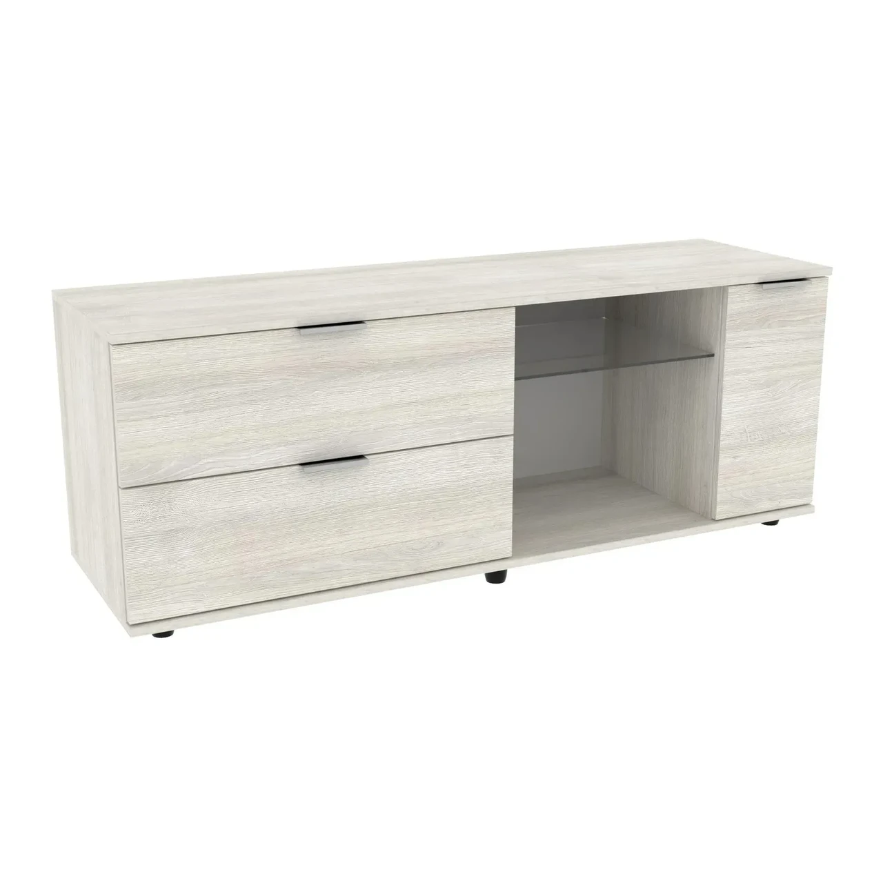 Тумба под TV Kontinent Ketrin К-9 140х42,5х53 см Дуб Шамони Светлый (85006525) - фото 1 Тумба под TV Kontinent Ketrin К-9 140х42,5х53 см Дуб Шамони Светлый (85006525) - фото 1