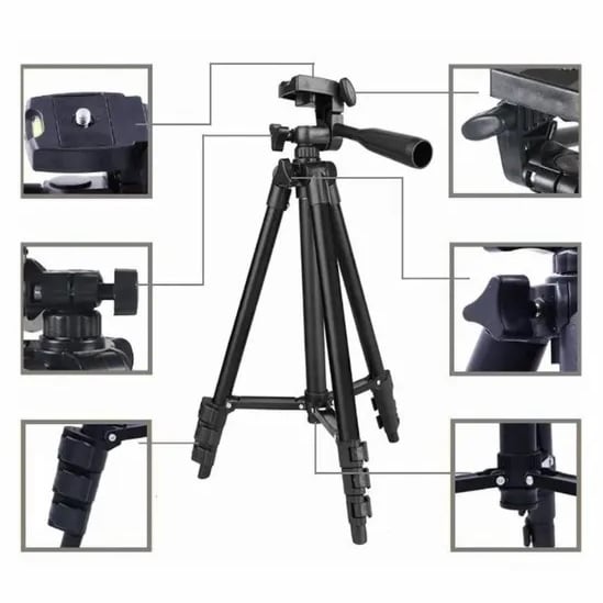 Штатив Tripod 3120 PRO для телефона и фотоаппарата/портативный трипод Black (tf4592) - фото 11