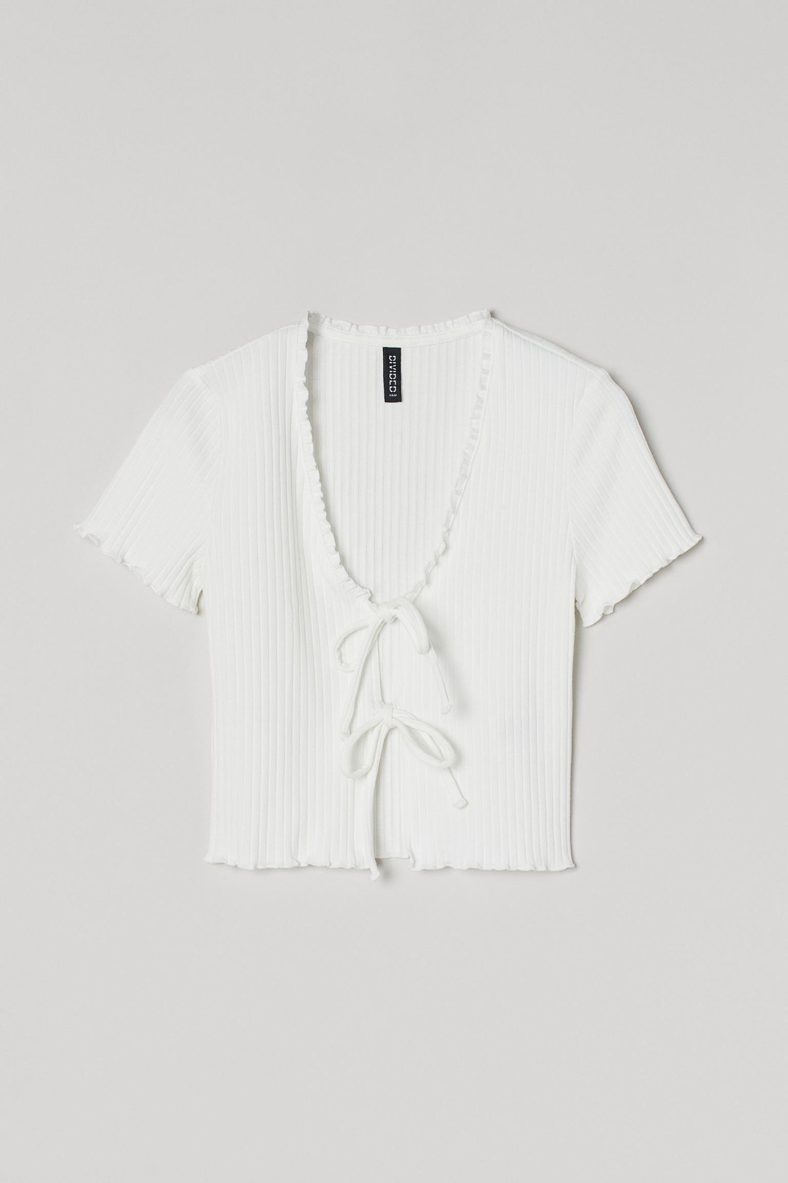 Блуза H&M XS Белый (29049391602)